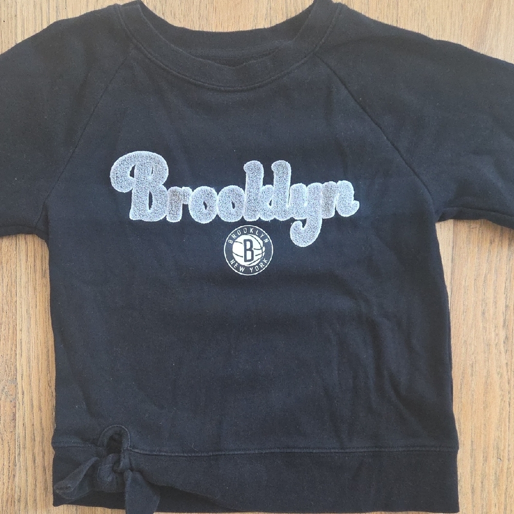 New Era Kids Black Brooklyn Nets Sweatshirt